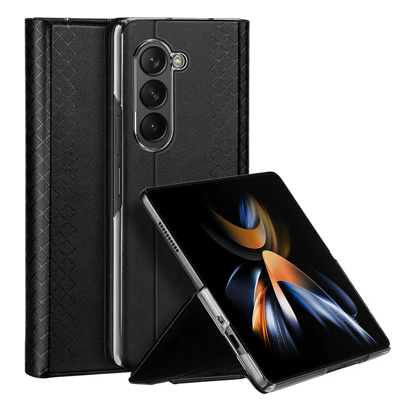 Samsung Galaxy Z Fold5 - Minimalist Luxury Flip Wallet Shockproof Case - Image 7