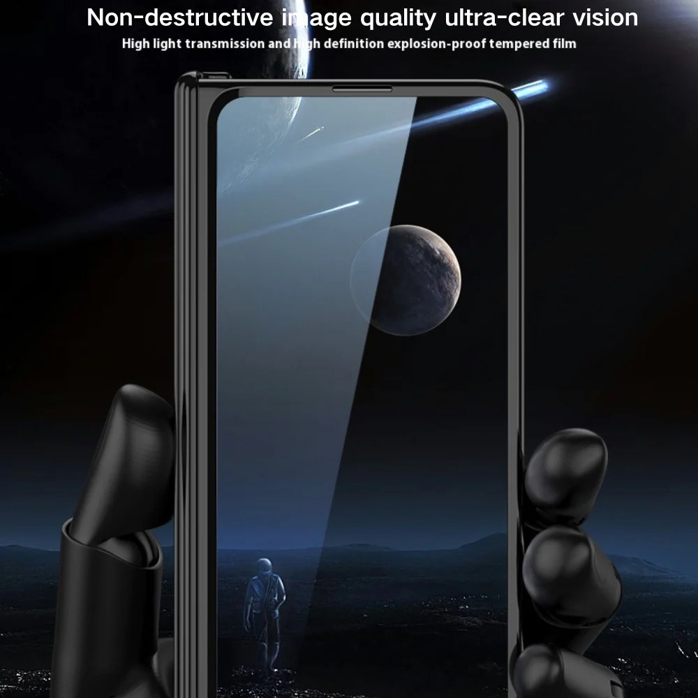 Samsung Galaxy Z Fold6 (SM-F956) - Hinged Foldable Full Coverage Transparent Shockproof Protective Case - Image 10