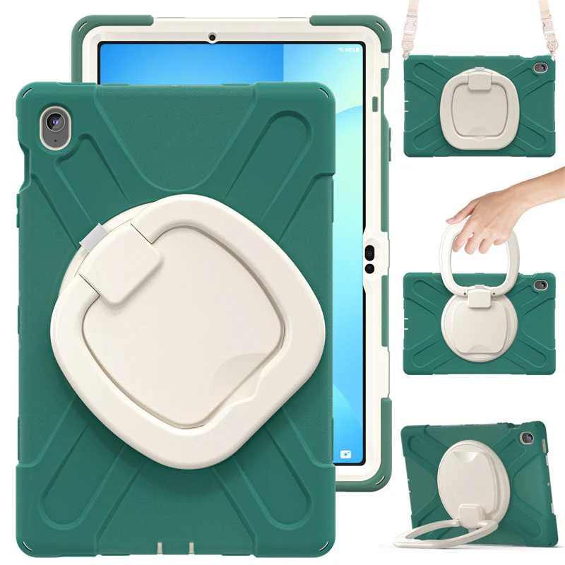 Samsung Tab S10 FE Plus 13.1" 2025 - 360 Degree Rotation Heavy Duty EVA Kid Friendly Ring Holder Stand Case - Image 3