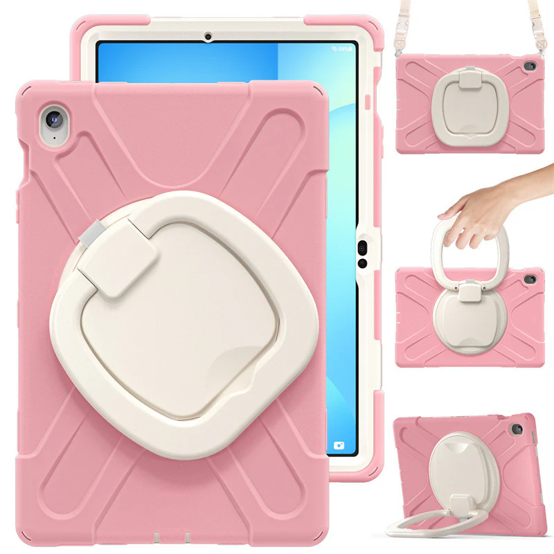 Samsung Tab S10 FE Plus 13.1" 2025 - 360 Degree Rotation Heavy Duty EVA Kid Friendly Ring Holder Stand Case - Image 7