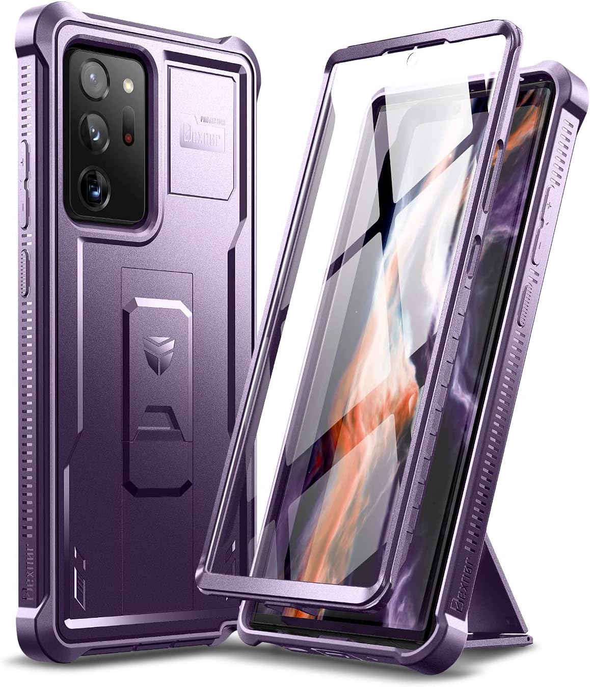 [Screen Protector & Kickstand] Samsung Galaxy Note 20/Note 20 Ultra - Shockproof Rugged Case Full-Body Bumper Protective Heavy Duty Case - Image 8