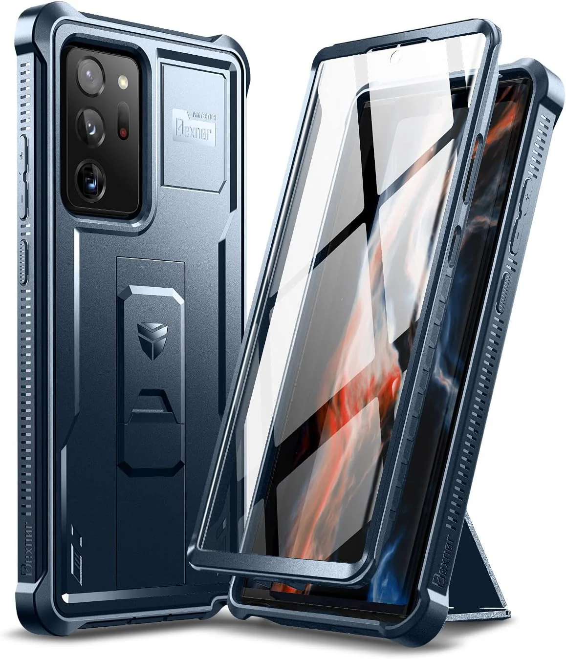 [Screen Protector & Kickstand] Samsung Galaxy Note 20/Note 20 Ultra - Shockproof Rugged Case Full-Body Bumper Protective Heavy Duty Case - Image 9