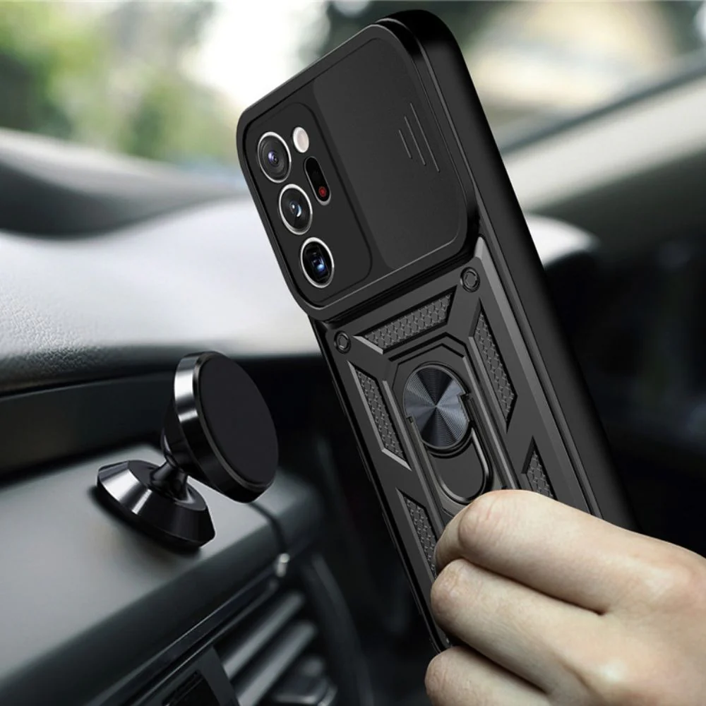[Sliding Camera Cover] Samsung Galaxy A32 5G (A326) - 360° Ring Kickstand Heavy Duty Series Case - Image 8