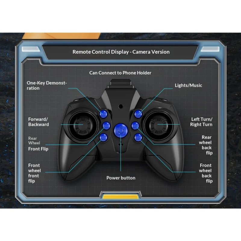 Smart 8-Wheel Gesture Control Robot Dog-shaped Toy with Camera & Spray Stunt Functions - Image 12