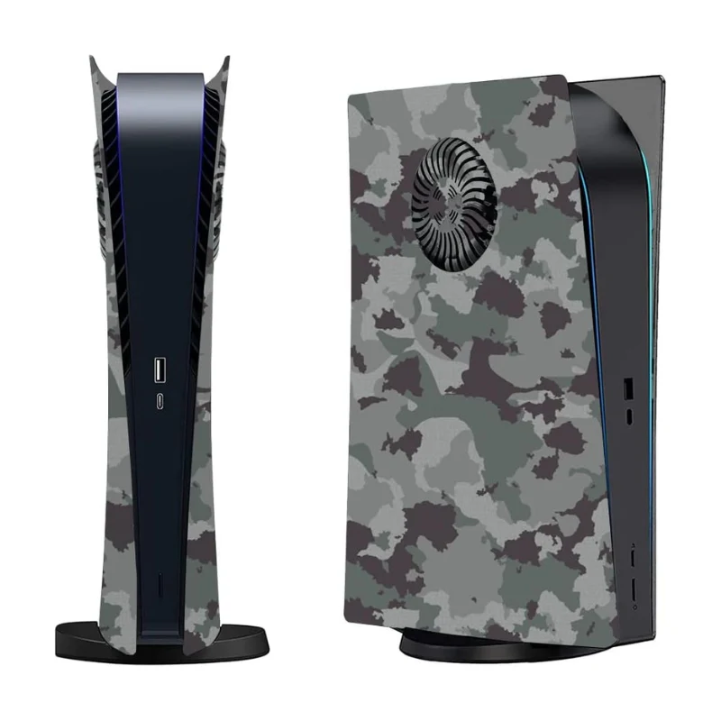 Sony PlayStation 5 PS5 Camo Matte Console Shell Cover with Venting Holes, Dust Filter & RGB Light Strip – Easy Installation - Image 8