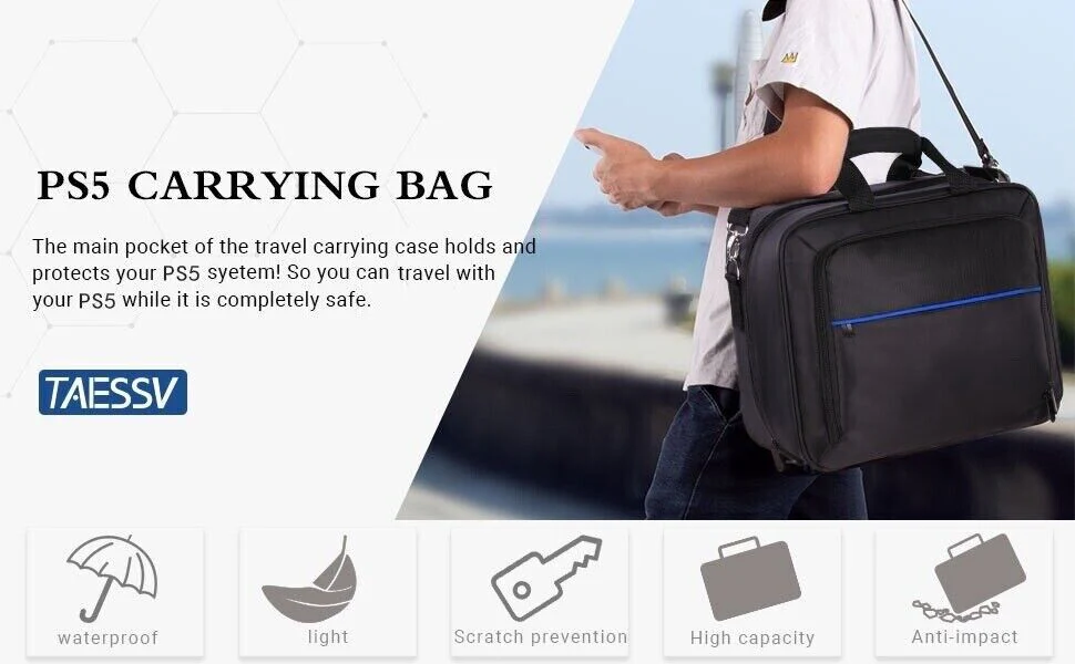 SONY PlayStation 5 Slim / PS5 Slim All-in-one Multifunction Durable Carry Hand Bag Travel Storage Bag - Image 2