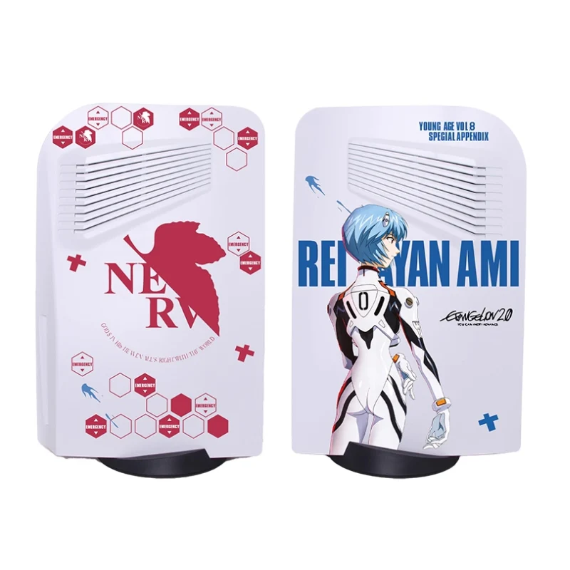 Sony PlayStation PS5 Disc Edition Evangelion DIY Custom Case - Replaceable Cooling Grille with Curved Corners