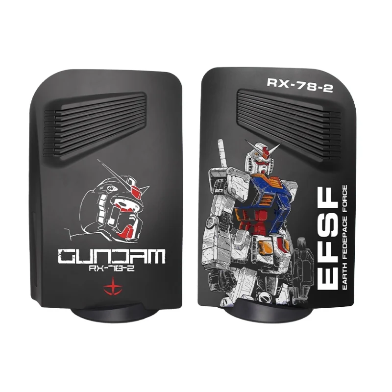Sony PlayStation PS5 Disc Edition Gundam DIY Replaceable Shell Cover - Replaceable Cooling Grille with Curved Corners