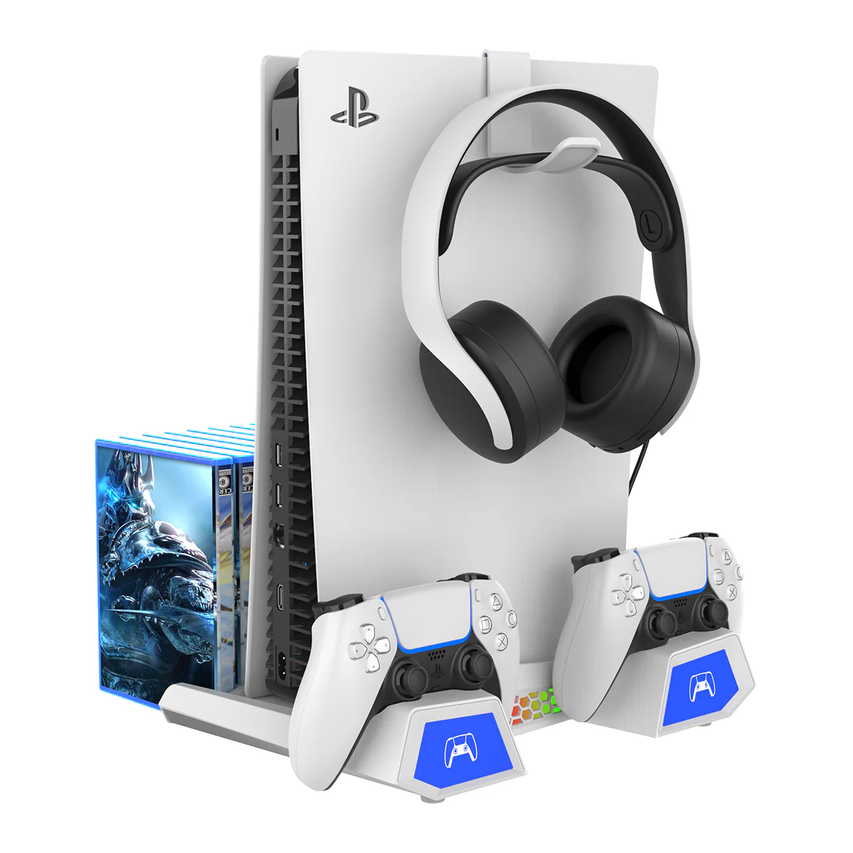 Sony PlayStation PS5 & P5 Slim - All-in-one Multifunctional Dock Charger Station Holder - Image 3