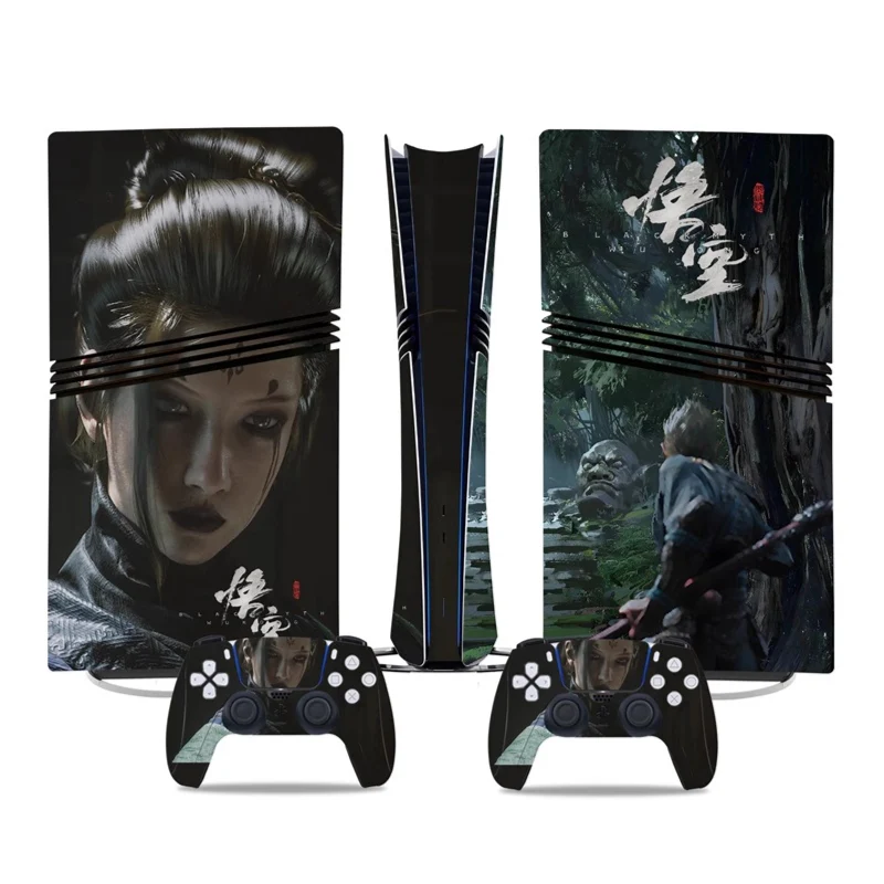 Sony PlayStation PS5 Pro Black Myth Wukong Digital Edition Console Skin Sticker – No Residue PVC | Scratch-Resistant Gaming Designs - Image 3