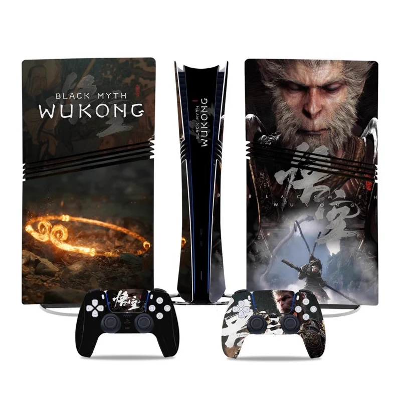 Sony PlayStation PS5 Pro Black Myth Wukong Digital Edition Console Skin Sticker – No Residue PVC | Scratch-Resistant Gaming Designs - Image 4