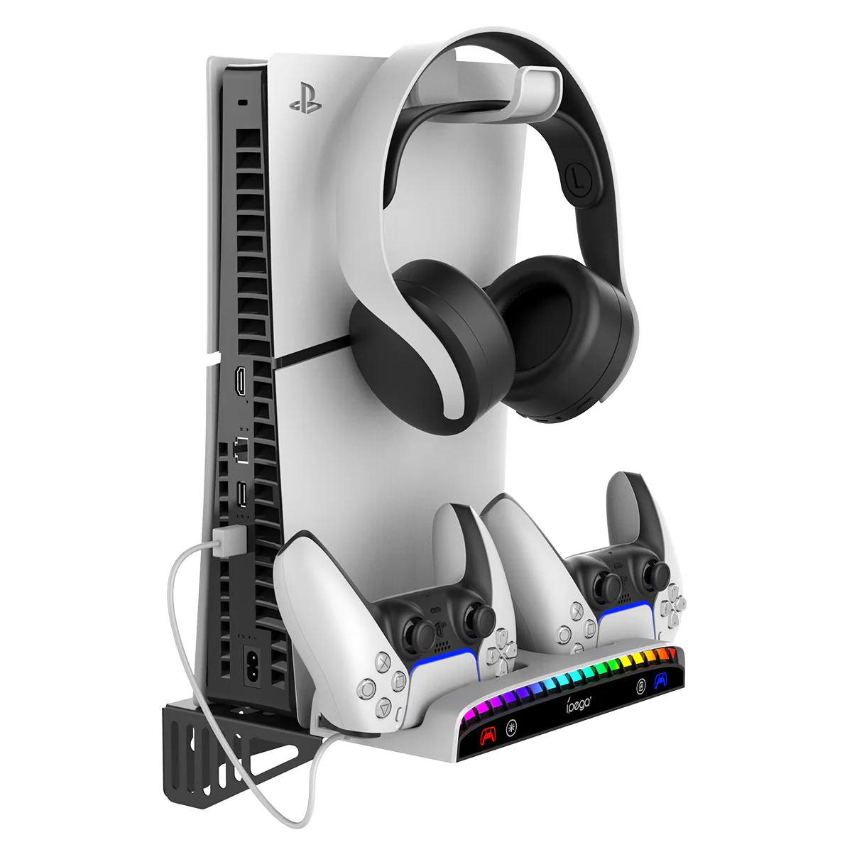 SONY PlayStation PS5 & PS5 Slim - Multifunctional Wall Mount & Controller Charging Dock Base Holder - Image 4