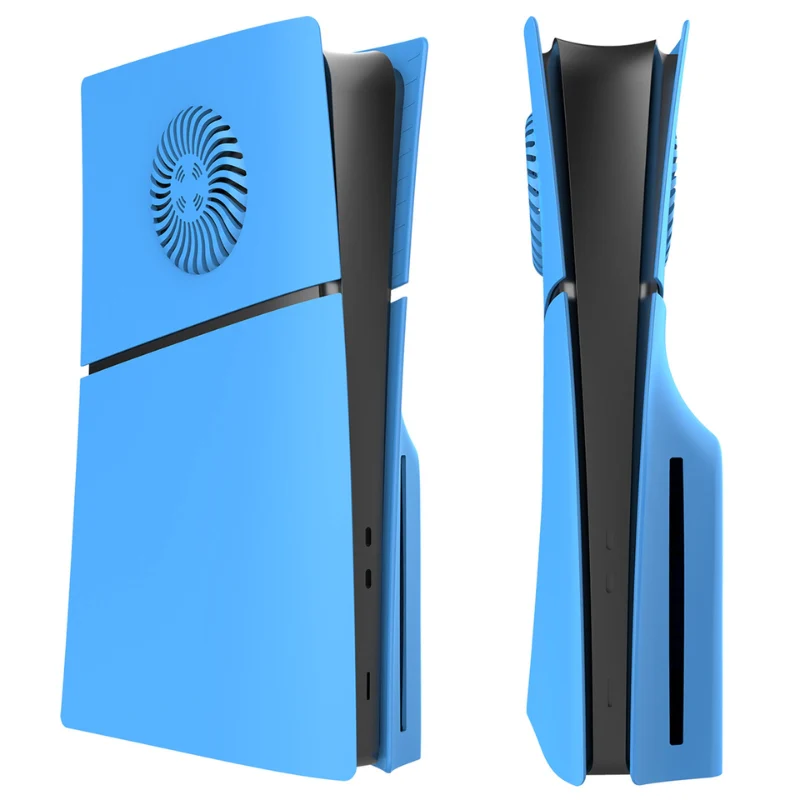 Sony PlayStation PS5 Slim Matte Anti-Fingerprint Solid Color Protective Cover with Ventilation Grille – Easy Installation