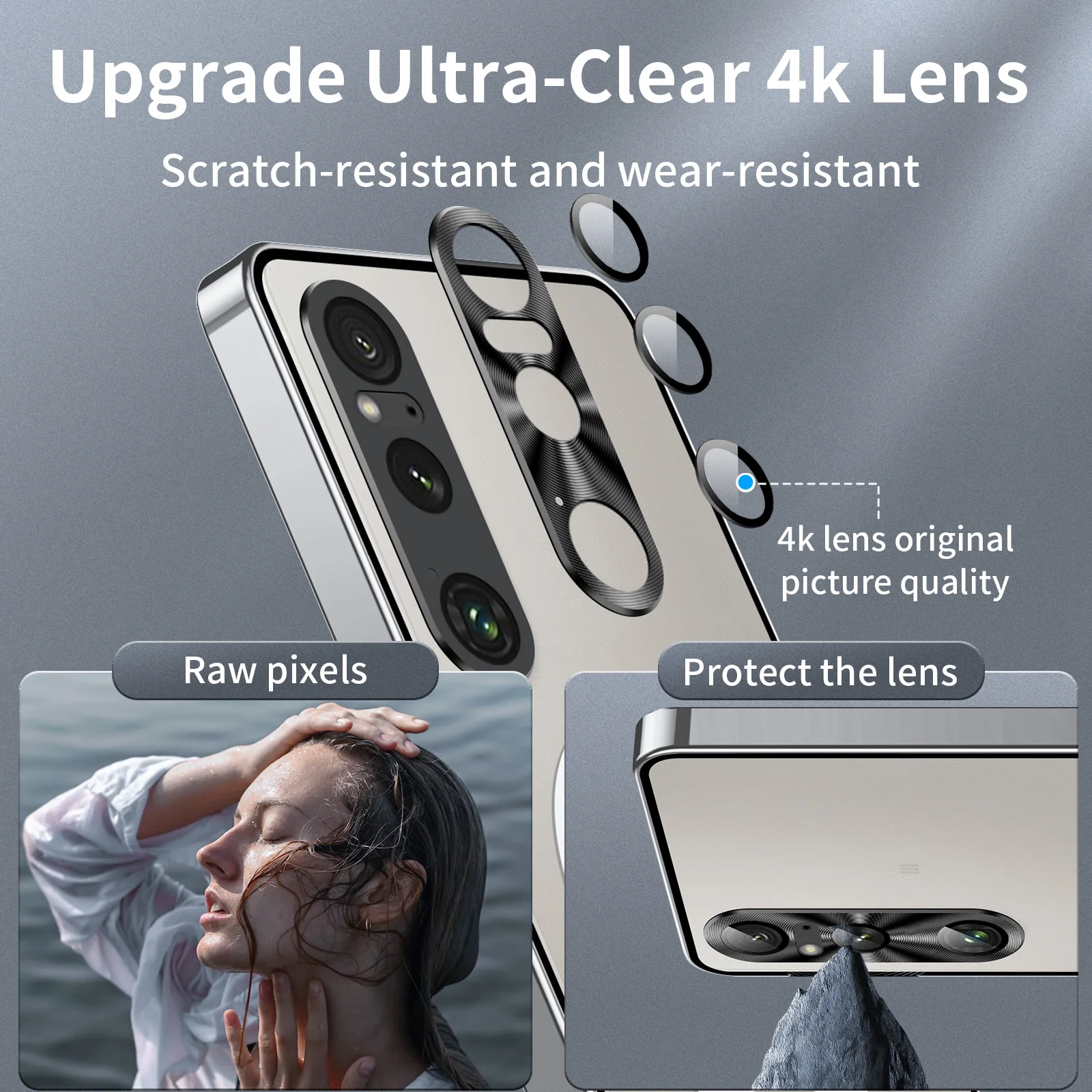 Sony Xperia 1 IV - Shockproof Aluminum Metal Bumper Magnetic Matte Back Cover Case - Image 7