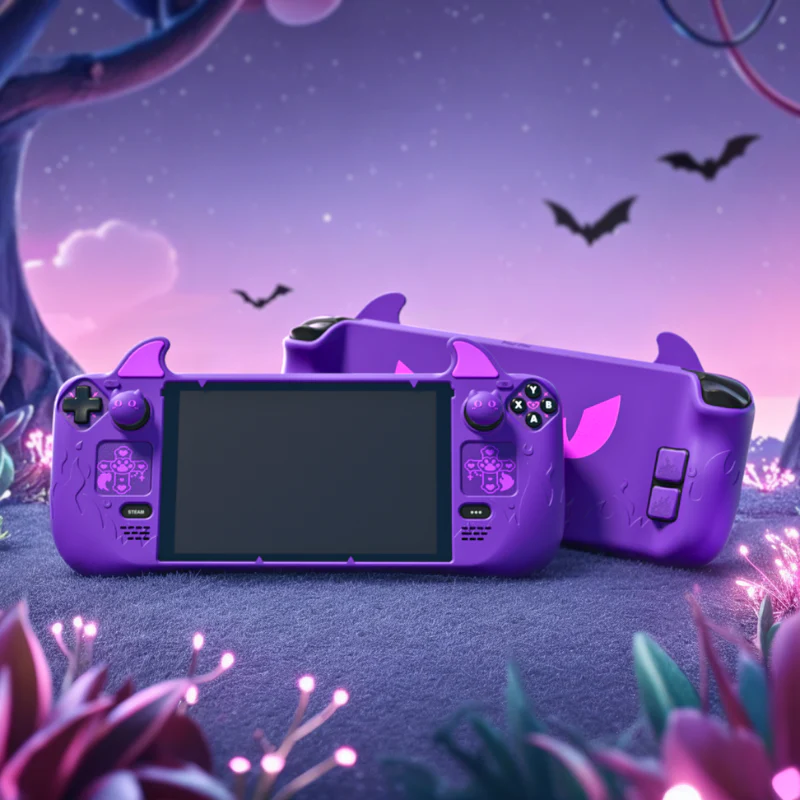 Steam Deck / OLED - PlayVital Devil Cartoon Silicone Anti-Slip Wireless Controller Cover