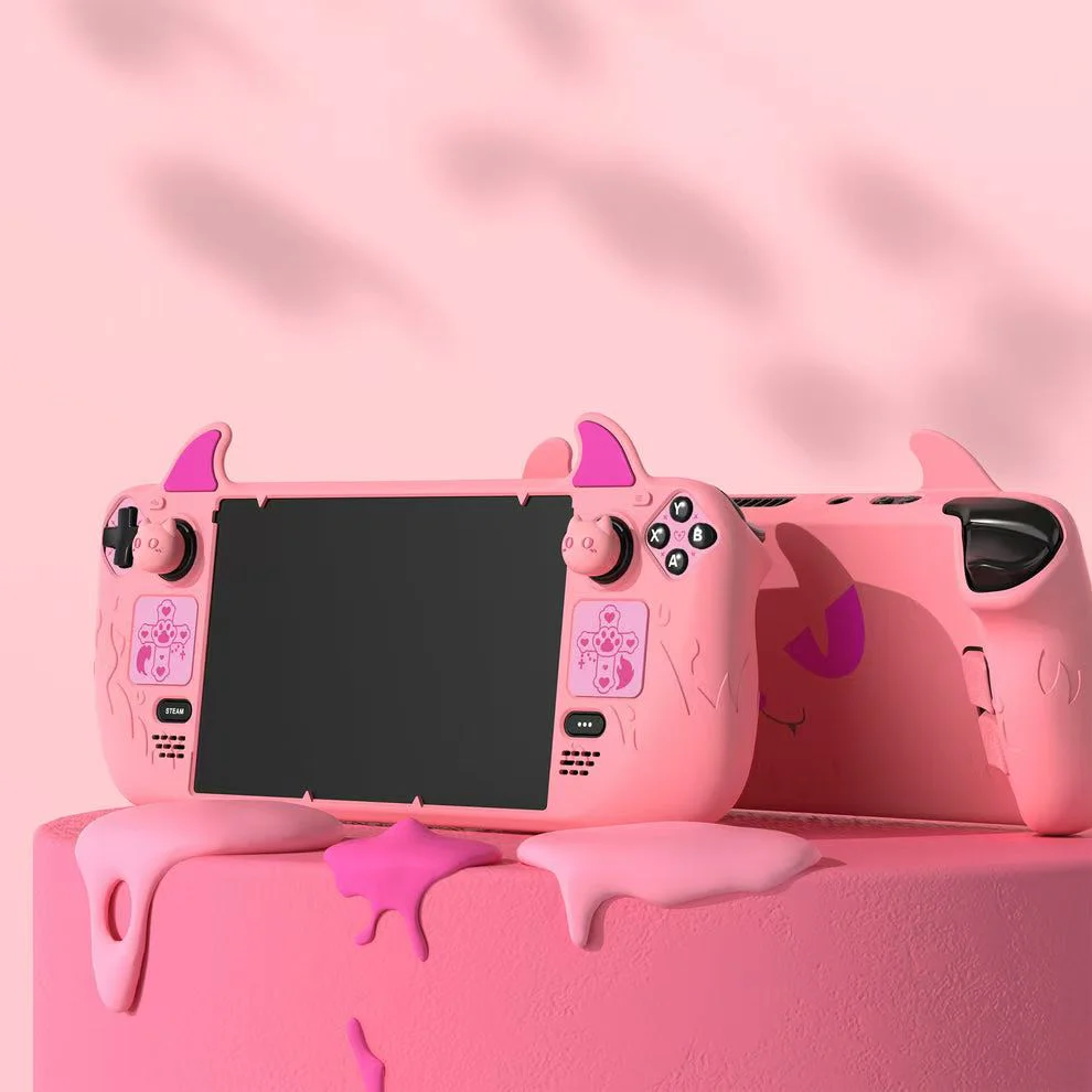 Steam Deck / OLED - PlayVital Devil Cartoon Silicone Anti-Slip Wireless Controller Cover - Image 2