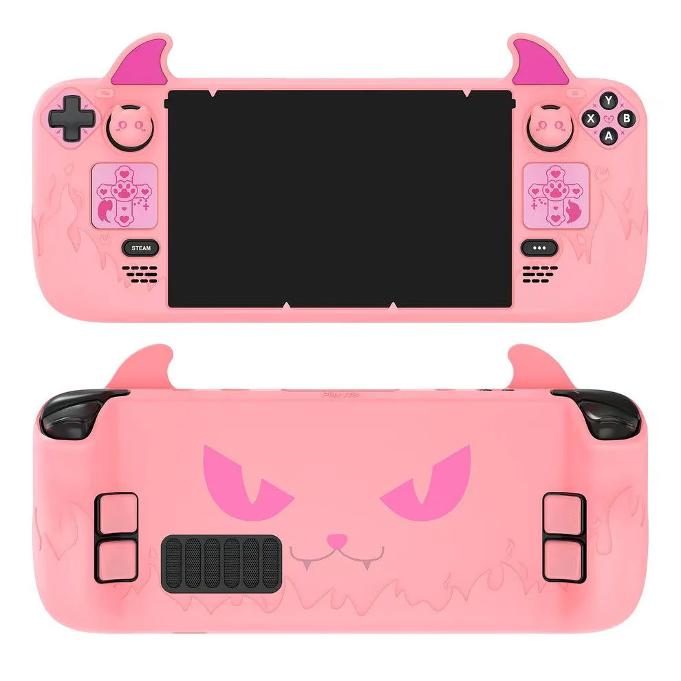Steam Deck / OLED - PlayVital Devil Cartoon Silicone Anti-Slip Wireless Controller Cover - Image 6