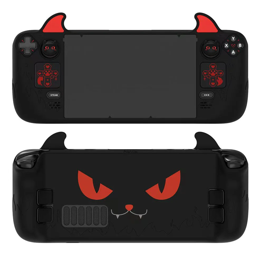 Steam Deck / OLED - PlayVital Devil Cartoon Silicone Anti-Slip Wireless Controller Cover - Image 7