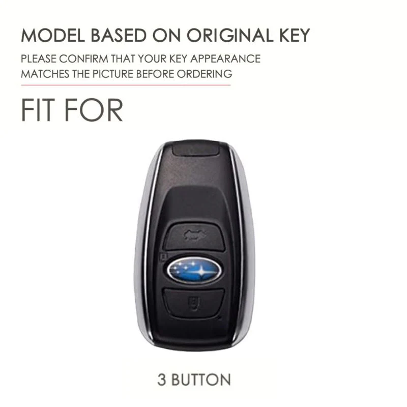 Subaru Cowhide Leather Car Key Fob Protective Cover Case For Outback, Forester, Crosstrek, Legacy, WRX, Impreza, XV, Ascent - Image 4