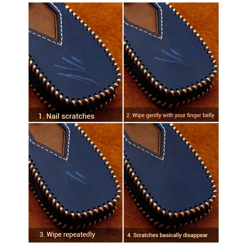 Subaru Cowhide Leather Car Key Fob Protective Cover Case For Outback, Forester, Crosstrek, Legacy, WRX, Impreza, XV, Ascent - Image 7