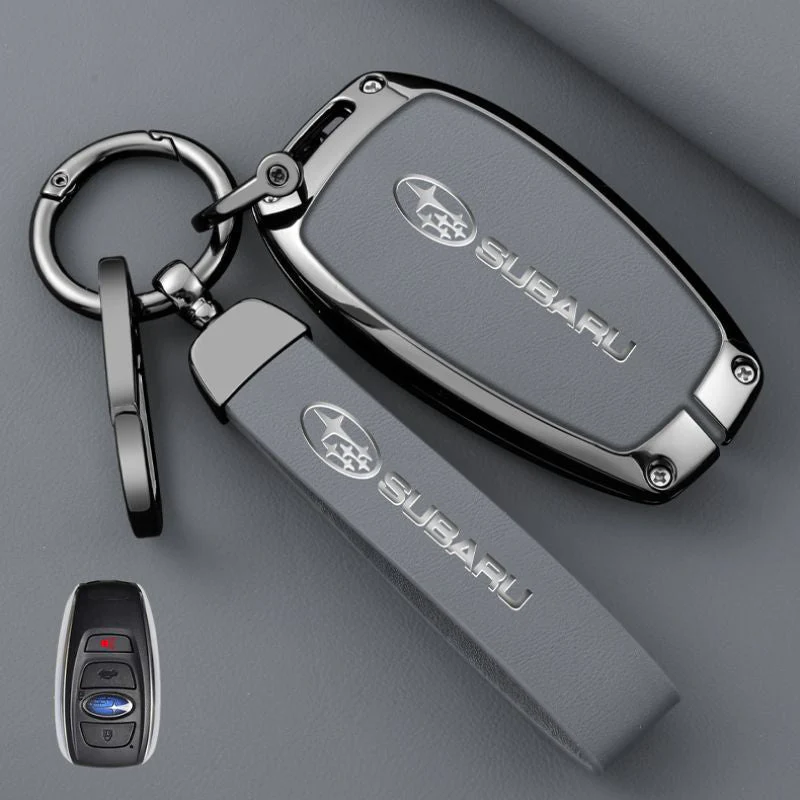 Subaru Full Metal Coverage + PU Leather Car Key Fob Case Cover For Outback, Forester, Impreza, WRX, XV, Crosstrek, Ascent, Legacy, STI - Image 13