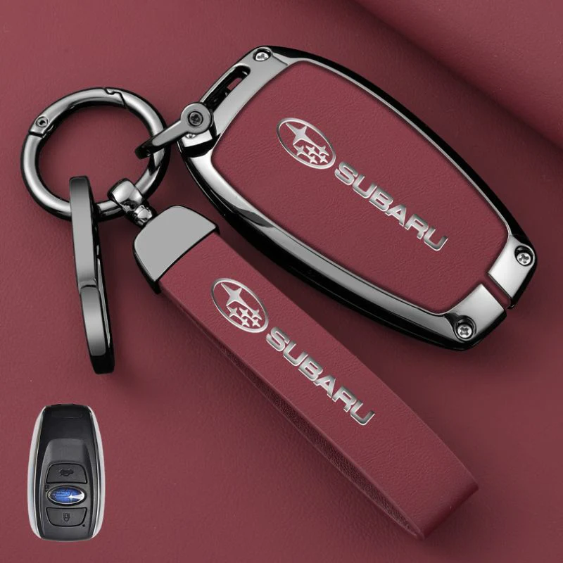Subaru Full Metal Coverage + PU Leather Car Key Fob Case Cover For Outback, Forester, Impreza, WRX, XV, Crosstrek, Ascent, Legacy, STI - Image 8