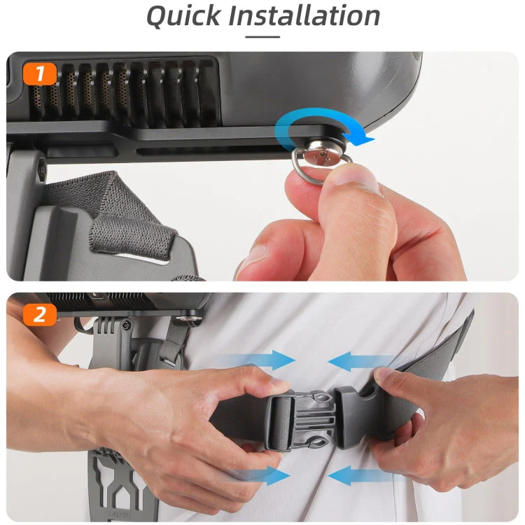Sunnylife Waist Support Bracket & Chest Strap for DJI RC Plus: Hands-Free Control - Image 6
