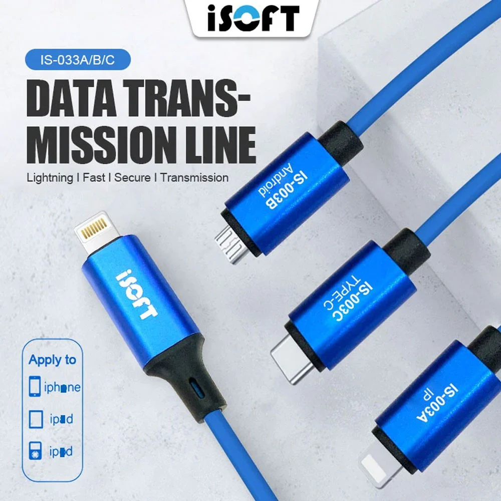SUNSHINE ISOFT IS-003B IP to Android Transmission Cable For IPhone Phone One-click Transfer Data - Image 2