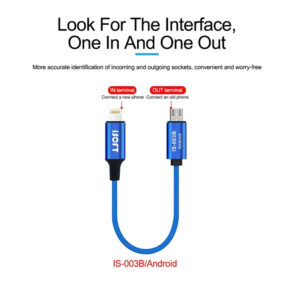 SUNSHINE ISOFT IS-003B IP to Android Transmission Cable For IPhone Phone One-click Transfer Data - Image 7