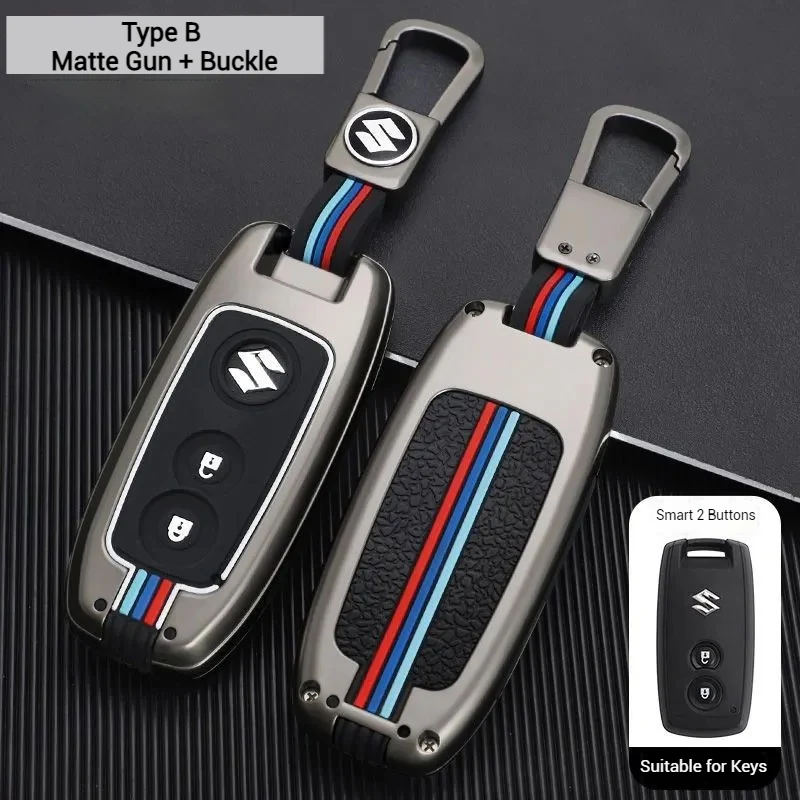 Suzuki Metal Shell & Soft Silicone Full Protection Car Key Fob Case Cover For Swift, Vitara, S-Cross, SX4 - Image 12