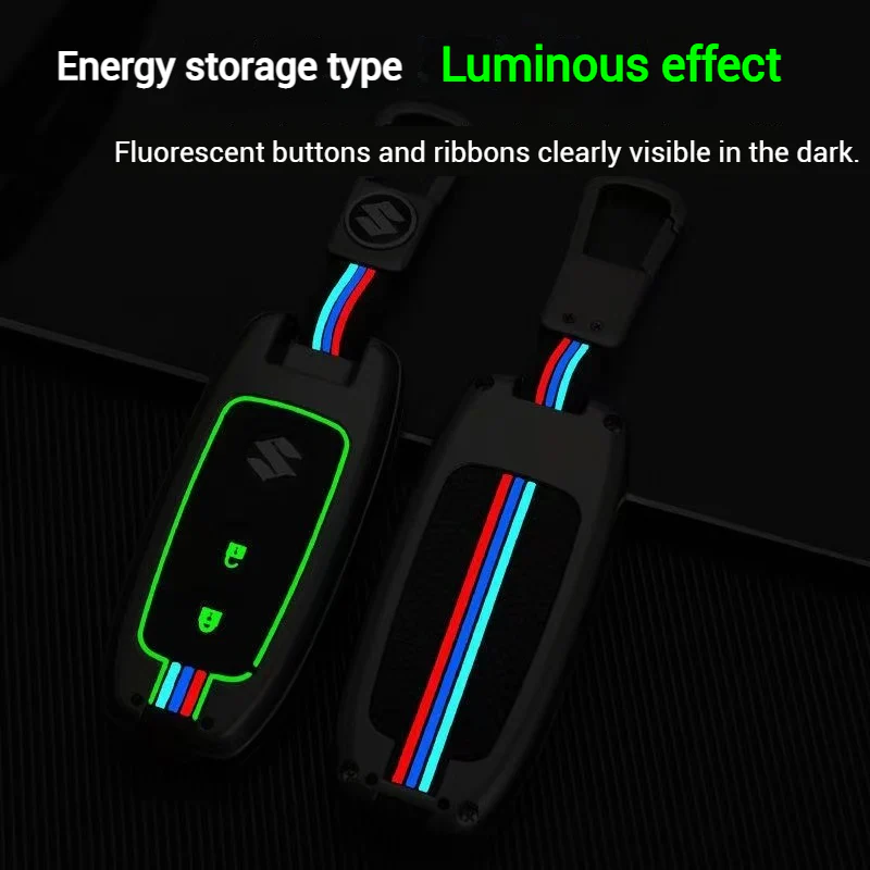 Suzuki Metal Shell & Soft Silicone Full Protection Car Key Fob Case Cover For Swift, Vitara, S-Cross, SX4 - Image 3
