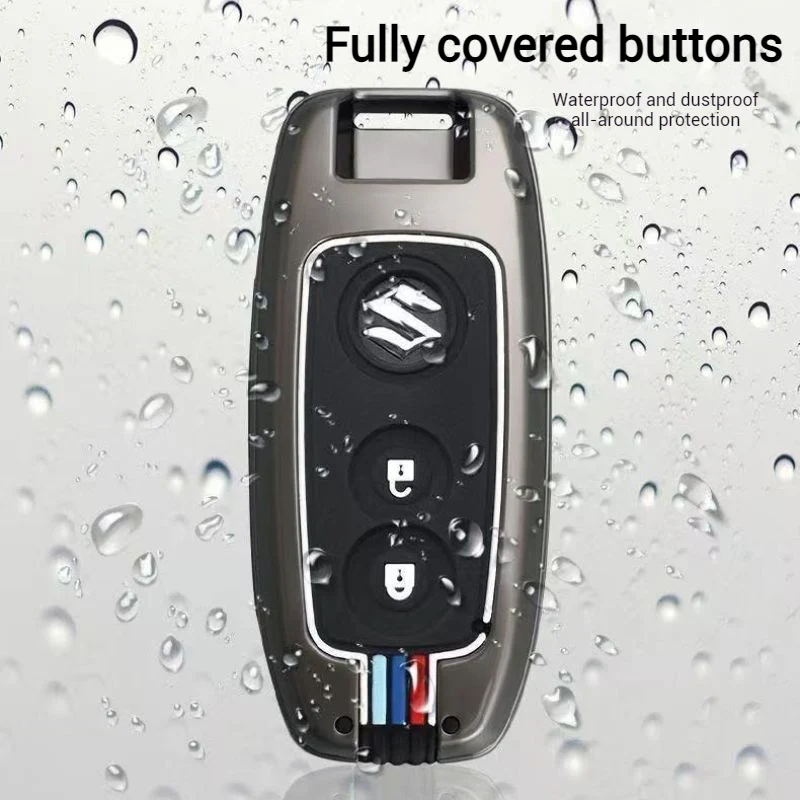 Suzuki Metal Shell & Soft Silicone Full Protection Car Key Fob Case Cover For Swift, Vitara, S-Cross, SX4 - Image 6
