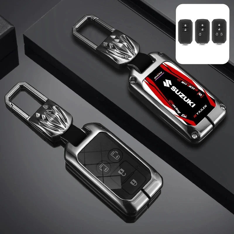 Suzuki Stylish Racing-inspired Design Car Key Fob Case Cover For Hustler, SX4, S-Cross, Baleno, Ertiga, Ciaz, Ignis, Kizashi, Swift, Vitara, Alto, Celerio, Brezza - Image 12