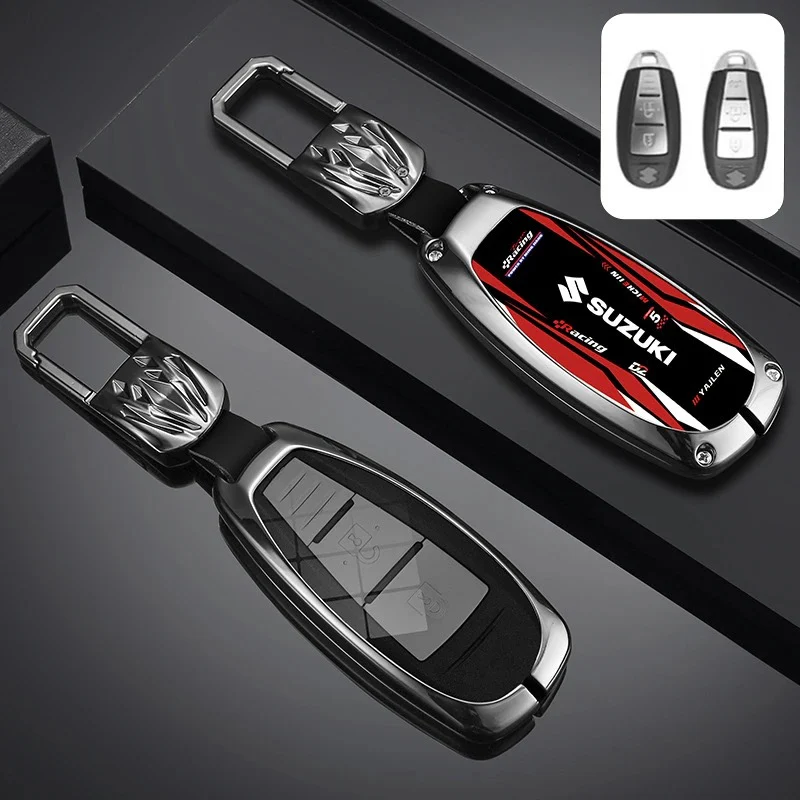 Suzuki Stylish Racing-inspired Design Car Key Fob Case Cover For Hustler, SX4, S-Cross, Baleno, Ertiga, Ciaz, Ignis, Kizashi, Swift, Vitara, Alto, Celerio, Brezza - Image 5