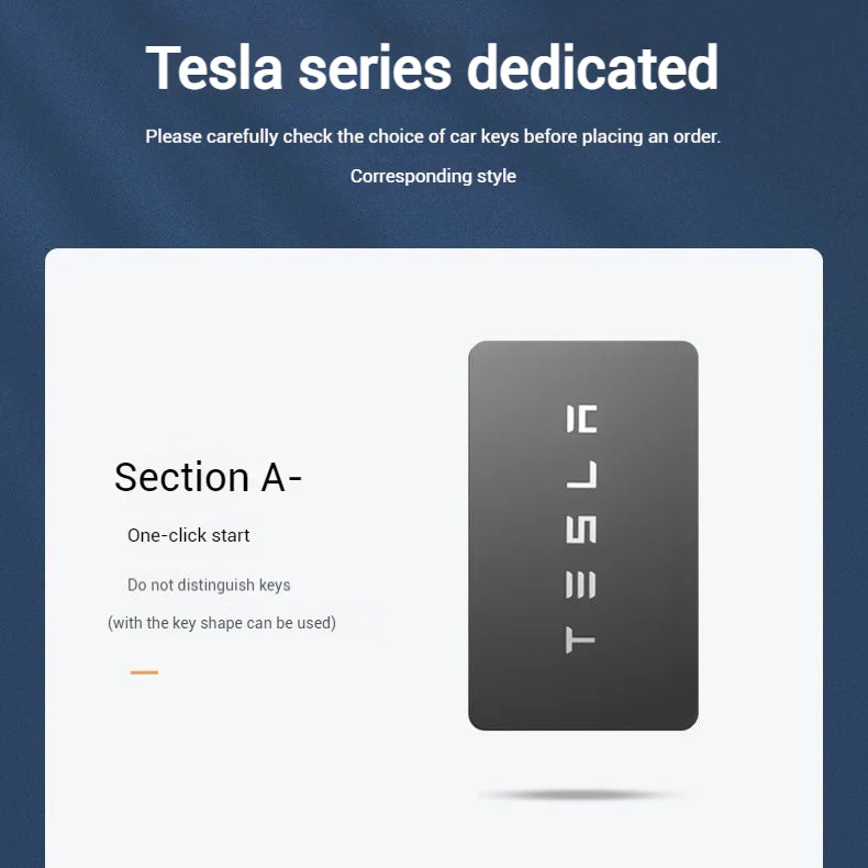 Tesla Alloy-Framed Leather Card Key Case for Model 3 & Model Y - Image 3