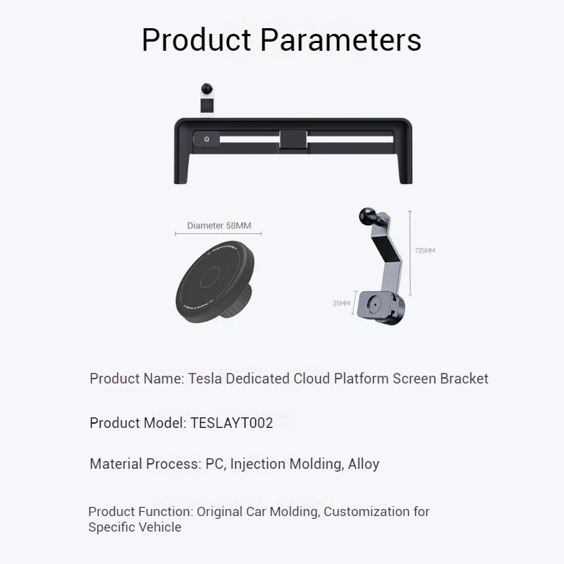 Tesla Car-Specific Model 3/Y For Silicone Magnetic MagSafe Sliding Car Screen Mount - Image 6