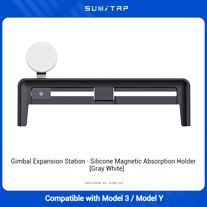 Tesla Car-Specific Model 3/Y For Silicone Magnetic MagSafe Sliding Car Screen Mount - Image 9
