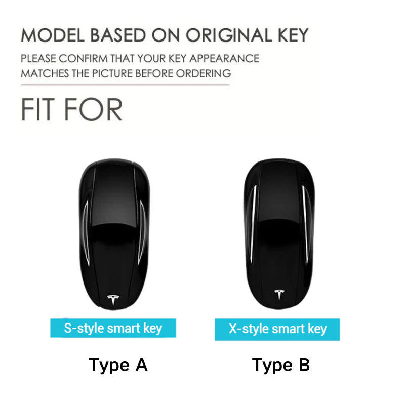 Tesla Full Aluminum Alloy + TPU Film & PU Leather Cover Car Key Fob Case for Model S, Model X - Image 2