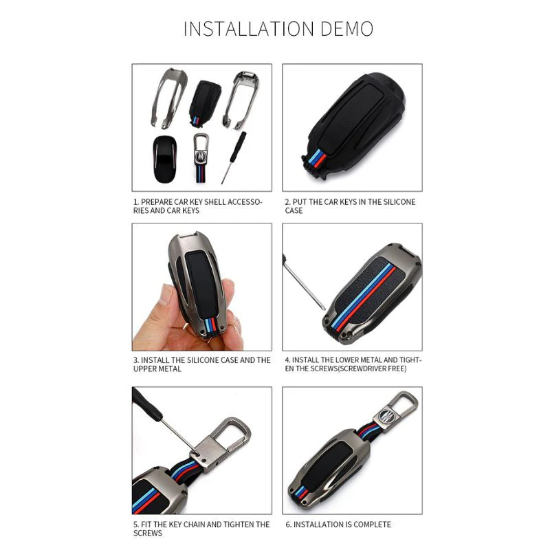 Tesla Metal Car Key Fob Casefor Model X - Image 10