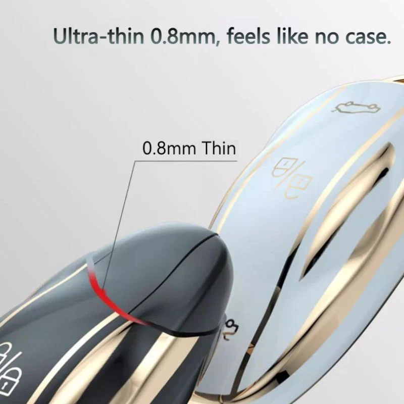 Tesla TPU + Plating Finish Car Key Fob Protective Cover Case For Model S, X - Image 6