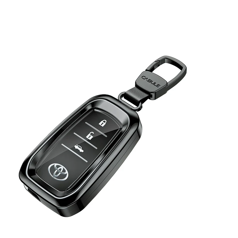 Toyota Alloy + TPU Film Protection Car Key Fob Case Cover For Camry, Highlander, Levin, Crown, RAV4, Alphard, Prius, Avalon, Corolla - Image 10