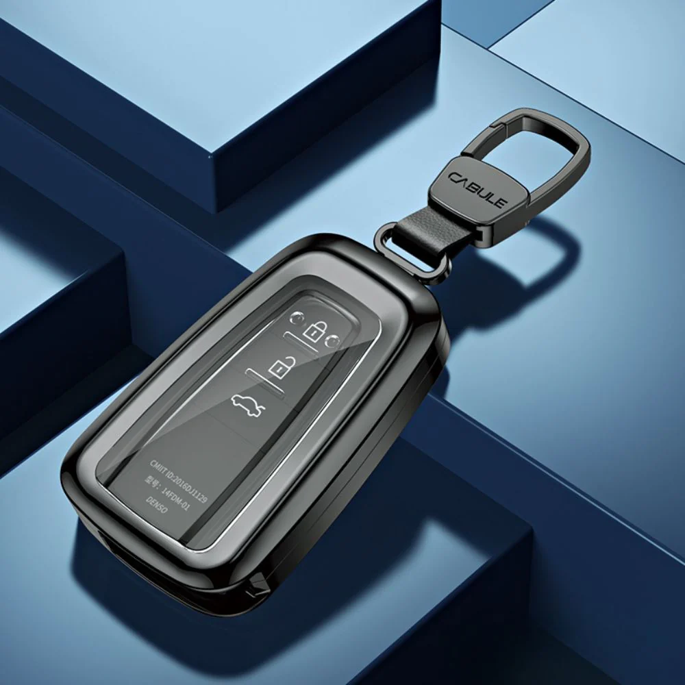 Toyota Alloy + TPU Film Protection Car Key Fob Case Cover For Camry, Highlander, Levin, Crown, RAV4, Alphard, Prius, Avalon, Corolla - Image 6