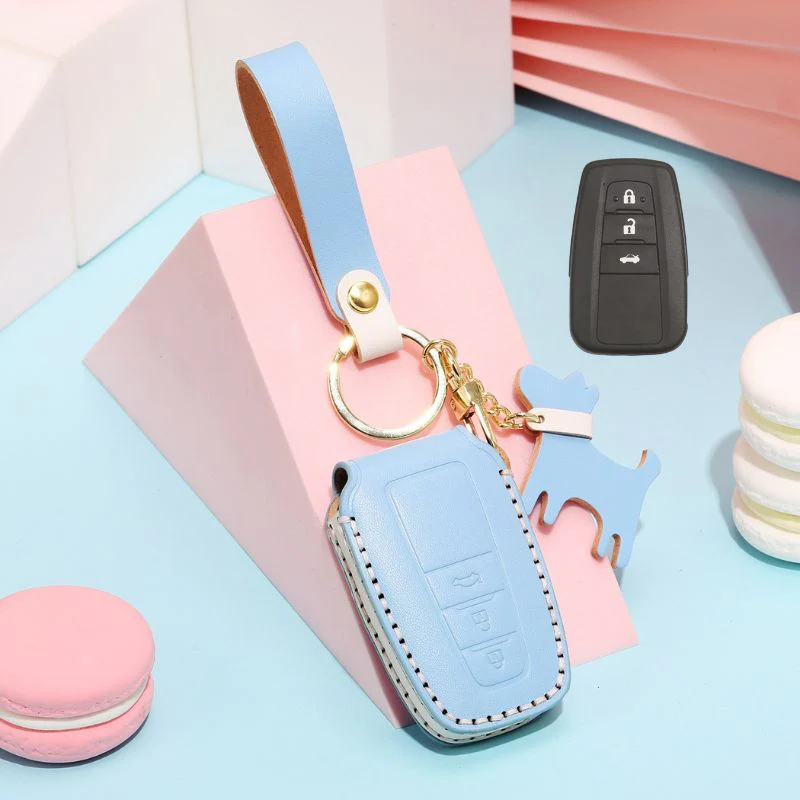Toyota Genuine Leather Full Protection Car Key Fob Case Cover For Aygo, Yaris, Corolla, C-HR, Camry, GT86, GR Supra, Prius, Prado, Mirai, RAV4, Land Cruiser, Hilux, Proace - Image 12