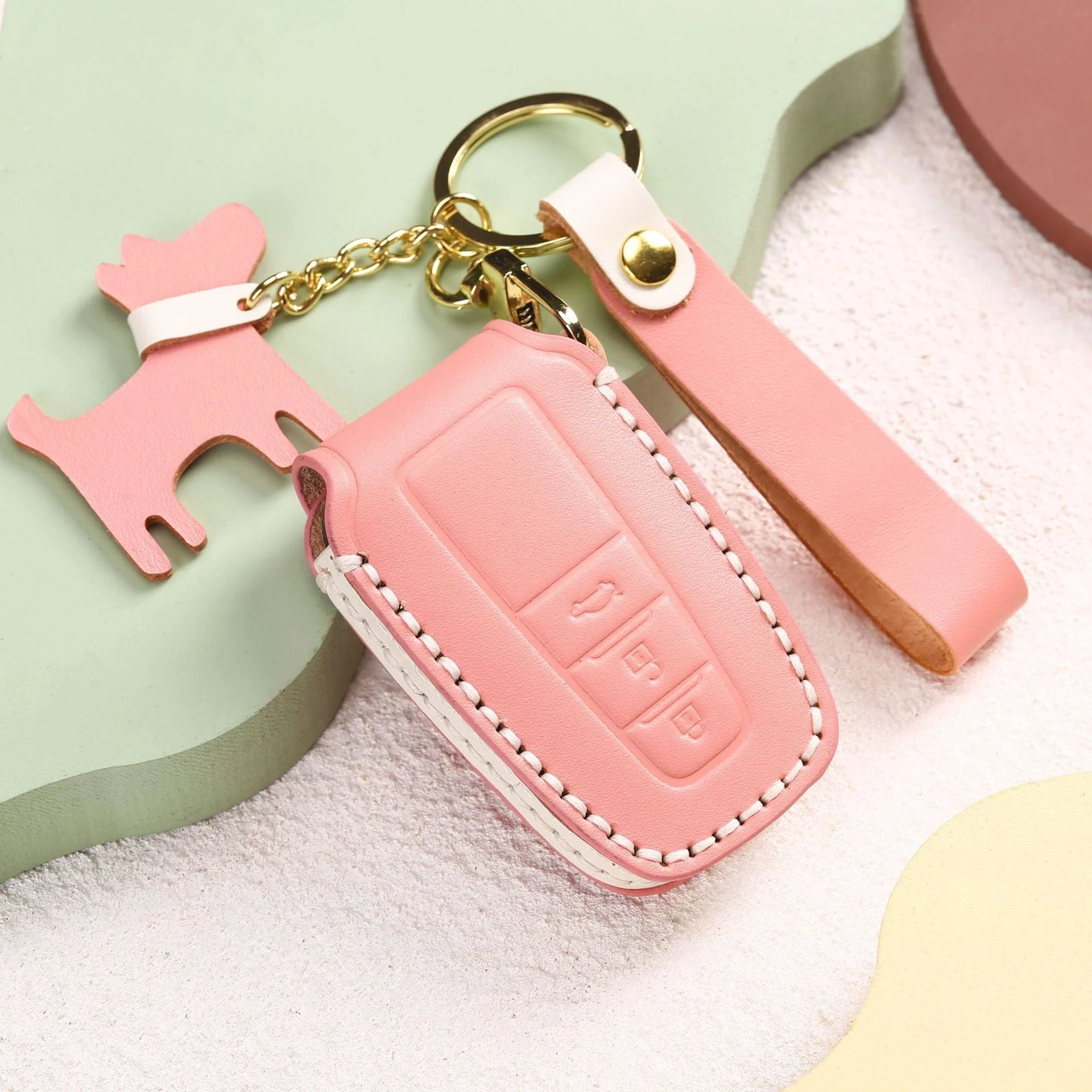 Toyota Genuine Leather Full Protection Car Key Fob Case Cover For Aygo, Yaris, Corolla, C-HR, Camry, GT86, GR Supra, Prius, Prado, Mirai, RAV4, Land Cruiser, Hilux, Proace - Image 5
