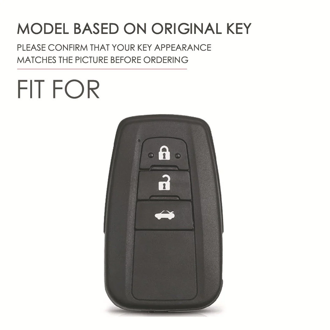 Toyota Genuine Leather Full Protection Car Key Fob Case Cover For Aygo, Yaris, Corolla, C-HR, Camry, GT86, GR Supra, Prius, Prado, Mirai, RAV4, Land Cruiser, Hilux, Proace - Image 8
