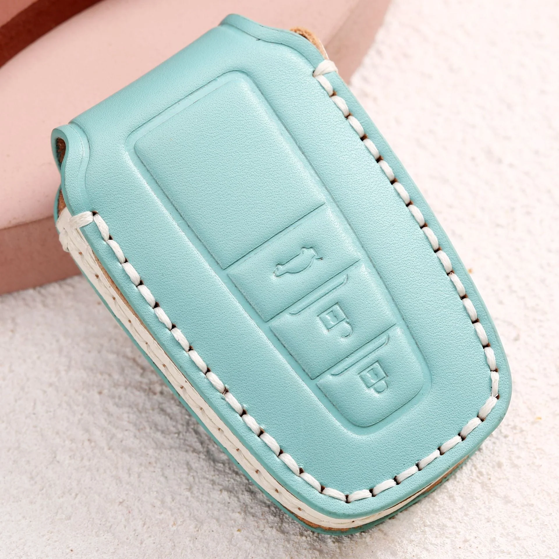 Toyota Genuine Leather Full Protection Car Key Fob Case Cover For Aygo, Yaris, Corolla, C-HR, Camry, GT86, GR Supra, Prius, Prado, Mirai, RAV4, Land Cruiser, Hilux, Proace - Image 9