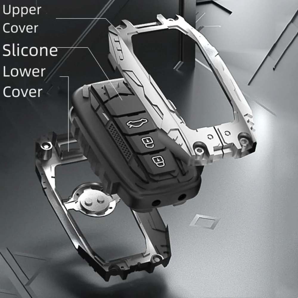 Toyota Heavy-Duty Mecha Car Key Fob Case Cover For Venza, RAV4 Prime, Land Cruiser, Fortuner, Grand Highlander, Corolla Cross, Hilux - Image 14