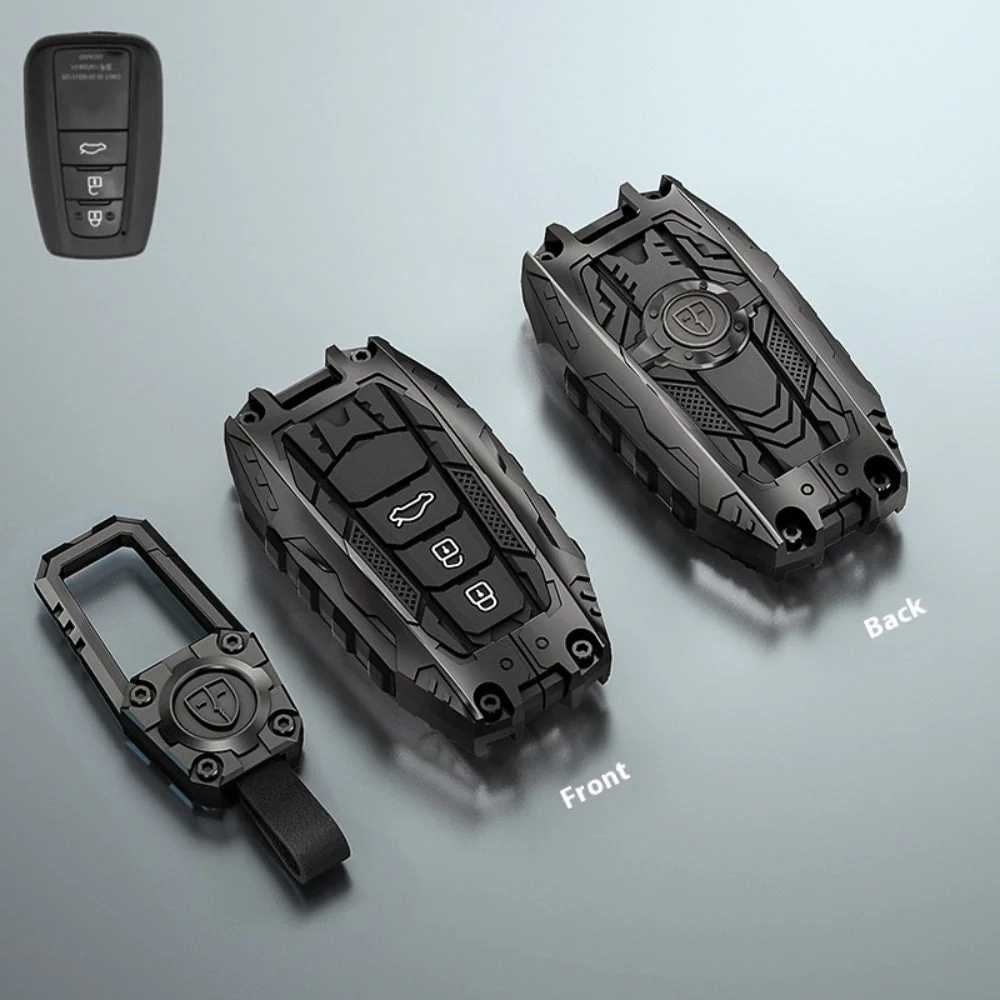 Toyota Heavy-Duty Mecha Car Key Fob Case Cover For Venza, RAV4 Prime, Land Cruiser, Fortuner, Grand Highlander, Corolla Cross, Hilux - Image 5