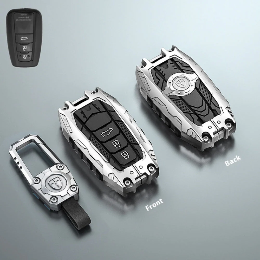 Toyota Heavy-Duty Mecha Car Key Fob Case Cover For Venza, RAV4 Prime, Land Cruiser, Fortuner, Grand Highlander, Corolla Cross, Hilux - Image 9