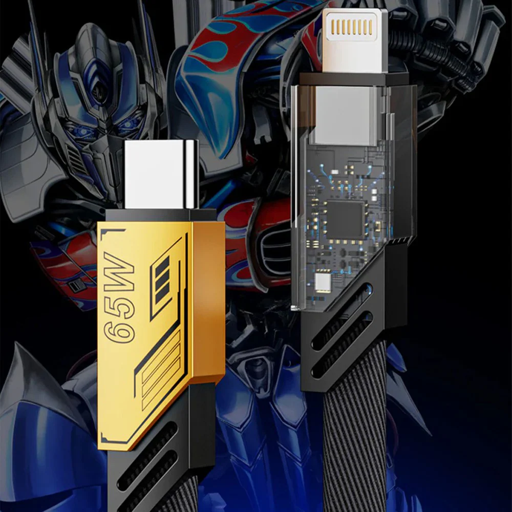 Transformers TF-A09 Braided Two-in-One Magnetic Charging Cable - Image 4